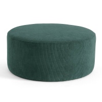 Пуф Из рифленого велюра Tilly единый размер зеленый LA REDOUTE INTERIEURS  фото, kupilegko.ru